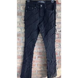 Valabasas Stacked Twisted Black Denim Skinny Jeans Men’s Size 28